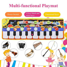 Load image into Gallery viewer, Musical Piano Mat Baby Play Mat Toy Musical Instrument Mat Game Carpet Music Toys Educational Toys For Kids
