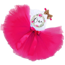 Load image into Gallery viewer, New 1st Birthday Tutu Baby Infant Christening Cake Dresses for Party Kids 1 Year Baby Girl For  Birthday Party
