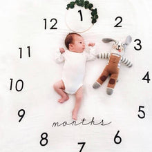 Load image into Gallery viewer, Newborn baby Monthly Growth  Blanket Photography Props Background Cloth For Baby
