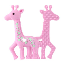 Load image into Gallery viewer, 2pcs Cartoon Baby Teether Animal Silicone Teether Raccoon Elephant Koala Giraffe  Baby Teething Toys Accessories Perfect Toy For Kids
