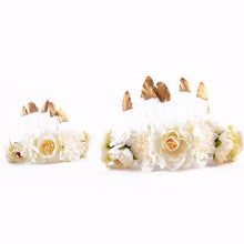 Load image into Gallery viewer, Luxury Modern Brazil Stlye Baby and Mother Feather Flower Headdress  Headwear European Flower Headband For Mother and Daughter
