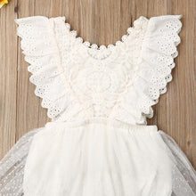 Load image into Gallery viewer, Modern Newborn Baby Girl Flower Lace Romper Bodysuit Jumpsuit Tutu Dress Outfit Clothes Made for Little Prinsess girls between 0-24Months
