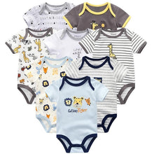 Load image into Gallery viewer, 8PCS Set Modern Baby Rompers Cotton Overalls Newborn Clothes Jumpsuit Sumemr Baby set for Boys and Girls Kids
