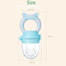 Load image into Gallery viewer, Silicone Baby Pacifier Feeder Cartoon Animal Infant Nipple Holder Newborn Fruit pacifier Tetine Silicona Nipple Bit
