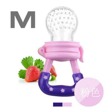 Load image into Gallery viewer, Silicone Baby Pacifier Feeder Cartoon Animal Infant Nipple Holder Newborn Fruit pacifier Tetine Silicona Nipple Bit
