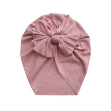 Load image into Gallery viewer, Newborn Baby Boy Girl Turban Cotton Beanie Winter Warm Soft Cap For Kids In Elegant Modern Style For Baby Girls
