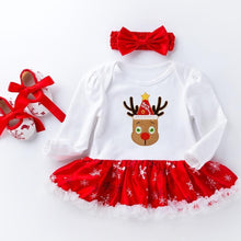 Load image into Gallery viewer, Cute Deer Christmas Costumes For Kids Long Sleeve Baby Girl Clothes Set Unique Design Perfect For Kids
