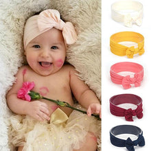 Load image into Gallery viewer, Modern Baby Headband Turban Flower Bow Newborn Baby Girl Headbands Elastic hairband For Girls Baby
