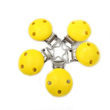 Load image into Gallery viewer, Wooden Baby Children Pacifier Holder Clip Infant Cute Round Nipple Clasps For Baby Product
