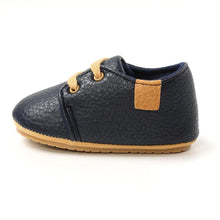 Load image into Gallery viewer, Unisex Baby Luxury Soft Leather Shoes Newborn Rubber Soft Sole First Walkers Toddler Shoes For Everyday Wear For Boys And Girls
