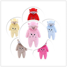 Load image into Gallery viewer, Newborn Winter Hoodie Baby Rompers Outwear Infant Baby Jumpsuit 3M -12M For Girls and Boys Winter Romper
