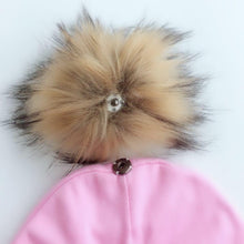 Load image into Gallery viewer, Newborn Kids Cotton Hats Cap With Pom Children's Hat Boy Accessories Toddler Caps
