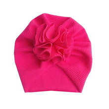 Load image into Gallery viewer, Handamde Elegant Baby Hats for Girls Big Bow Turban Hat Newborn  Baby Beanie Cap Solid Color Style
