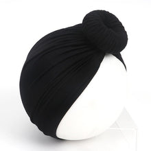 Load image into Gallery viewer, Newborn Toddler Kids Turban Cotton Beanie Hat Winter Cap Knot Solid Soft Sleeping Caps For Kids
