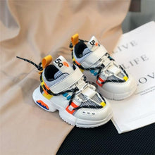 Load image into Gallery viewer, New Kids Shoes Toddler Girls Boy Sneakers Lace Up Design Mesh Breathable Children Tennis Fashion Little Baby Shoes
