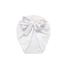 Load image into Gallery viewer, Luxury Modern Baby Headband Hat Bowknot Print Cotton Stretchy Turban Headband Infant Head Wrap Beanie Hat  For Babies and Kids
