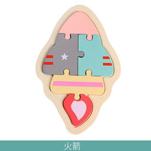 Load image into Gallery viewer, Wooden Children Colorful Animal Stevvex Puzzle for Toddler Creative Puzzle Early Educational Toys for Boys and Girls 2-4
