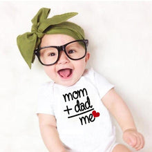 Load image into Gallery viewer, Modern Newborn Toddler Baby Boy Girl Dad +Mom Outfit Costume Romper Short Sleeve Clothes Jumpszuit for Baby Girl and Baby Boys
