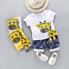 Load image into Gallery viewer, Fashion Infant  Clothing Set for Boys and Girls Cute Summer Casual Clothes Set  Top+Shorts Kids Clothes Summer Edition T shirt and Pants Set
