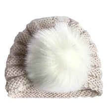 Load image into Gallery viewer, Handmade Knitted Winter Baby Hat for Girls Candy Color Enfant Baby Beanie Turban Hats Newborn Baby Cap
