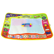Load image into Gallery viewer, 1-6 Years Children Kids Baby Drawing  Educational Water Mat Drawing Painting Toddler Board/ Charpet With Magic Water Pen Gift 45.5 X 29cm (White)
