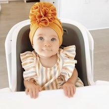 Load image into Gallery viewer, Flower Baby Hat Soft Cotton Hat Turban for Baby Girl Infant Toddler Newborn Baby Cap Headwraps
