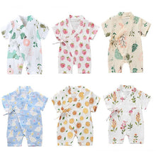 Load image into Gallery viewer, Summer Baby Girl/Boys Clothing Short-sleeved Rompers Jumpsuit Floral Print  Cute Soft Newborn Infant Baby Playwear For Girls and Boys Kids
