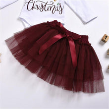 Load image into Gallery viewer, Luxury Newborn Toddler Baby Girl Clothes Set Long Sleeve Romper Christmas Princess Dress Mesh Skirt with Headband  Set With Skirt Romper and Ribbon Bow

