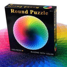 Load image into Gallery viewer, 1000PCS/SETColorful Rainbow Round Geometrical Photo Planet  Puzzle Adult Kids Educational Toy Puzzle
