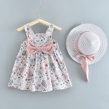 Load image into Gallery viewer, Luxury Handmade Elegant Modern Newborn Baby Girl Birthday &amp; Princess Baby Dress With Hat

