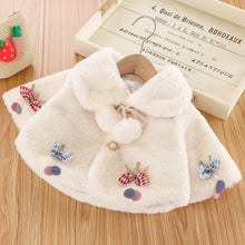 Load image into Gallery viewer, New Luxury Baby Warm Cute Princess Fur Cloak  Jacket For Baby Girls In Elegant Winter Design

