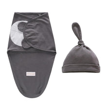 Load image into Gallery viewer, Baby Swaddle Blanket With Cap For Newborn Wrap Cotton Swaddling Bag Baby Envelope Sleep sack  Blanket .
