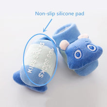 Load image into Gallery viewer, Cartoon Newborn Baby Toddler Floor Non-slip Socks Cotton With Bell Doll Baby Girls &amp; Boys Soft Shoes For Kids
