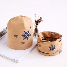 Load image into Gallery viewer, Star Print Cotton Hat And Scarf  Baby Beanie Kids Caps Children's Accessories For Boys and Girls
