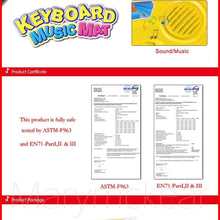 Load image into Gallery viewer, Music Piano Play Mat Multi-function with Instrument Sound Demo Songs Cloth Musical Carpet Educational Toys For Kids
