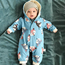 Load image into Gallery viewer, Winter Baby Cartoon Fox Baby Long Sleeve Romper Cute Clothes Onesie for New Born Baby Boy / girl  Romper Jumpsuit For Winter Season
