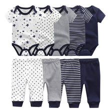 Load image into Gallery viewer, Solid Bodysuits Pants Baby Boy Clothes Clothing Sets 0-12M  Unisex Newborn Baby Pajamas Romper Jumpsuit For Boys and Girls Kids
