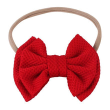 Load image into Gallery viewer, Luxury Cute Baby Girl Headband Ribbon Elastic Rope Big Bow Hair Band Candy Color Pony Tail Ties Ropes For Girls
