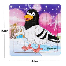 Load image into Gallery viewer, 38 Style Cartoon Wooden Puzzle Children Animal/ Vehicle Toy For  2-6 Year Baby Early Educational Toys for Kids
