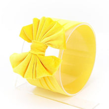 Load image into Gallery viewer, New Large Bow Baby Headband Velet Soft Bowknot Girl Accessories Hair Solid Messy Bows Toddler Headbands Baby Head Wraps Turban Big Bow for Girls
