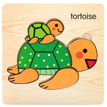 Load image into Gallery viewer, 3D Wooden Children Interesting Puzzle Toys With Animals and Cars Exellent Puzzles Intelligence Kids Early Educational Toys For Children
