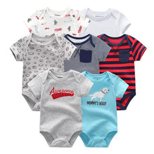 Load image into Gallery viewer, Unisex Newborn Baby Rompers Clothing Infant Jumpsuits 100%Cotton Children 7Pcs/Lot Set for Girls and Boys Jumpsuits For Kids
