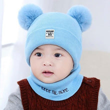 Load image into Gallery viewer, Winter Children Hat Bonnet Enfant Knitted Cute Baby Cap For Girls Boys 0-24 Months For Kids In Modern Bear Design
