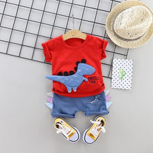 Load image into Gallery viewer, Fashion Infant  Clothing Set for Boys and Girls Cute Summer Casual Clothes Set  Top+Shorts Kids Clothes Summer Edition T shirt and Pants Set
