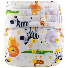 Load image into Gallery viewer, Hook &amp; Loops Pocket Diaper - cloth Inner Waterproof Washable Reusable Baby Diaper For Kids
