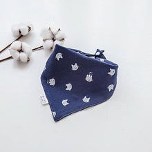 Load image into Gallery viewer, Cotton Cartoon Bandana Feeding Saliva Towel Waterproof Bibs For Baby Burp Accessory Adjustable Button Durable Baby Towels
