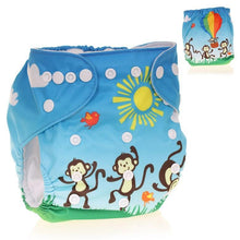 Load image into Gallery viewer, Baby Pocket Cloth Diaper Nappy Reusable Adjustable Washable No Inserts Nappie For Baby In Modern Printed Style
