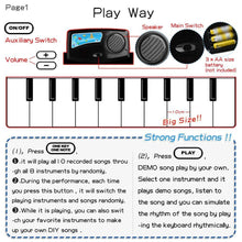 Load image into Gallery viewer, Electronic Musical Mat Carpets Keyboard Baby Piano Play Mat Toy Musical Instrument Music Toys Educational Toys Fro Kids
