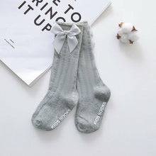 Load image into Gallery viewer, Luxury Modern One Pairs New Kids Socks Toddlers Girls 3D Bow knot Knee Lengths Soft Cotton Baby Socks For Kids
