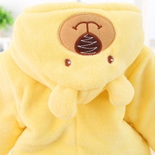 Load image into Gallery viewer, Modern Winter Baby  Bear Animal Costume Hooded Romper Warm Flannel Plush Jumpsuit For Girls and Boys

